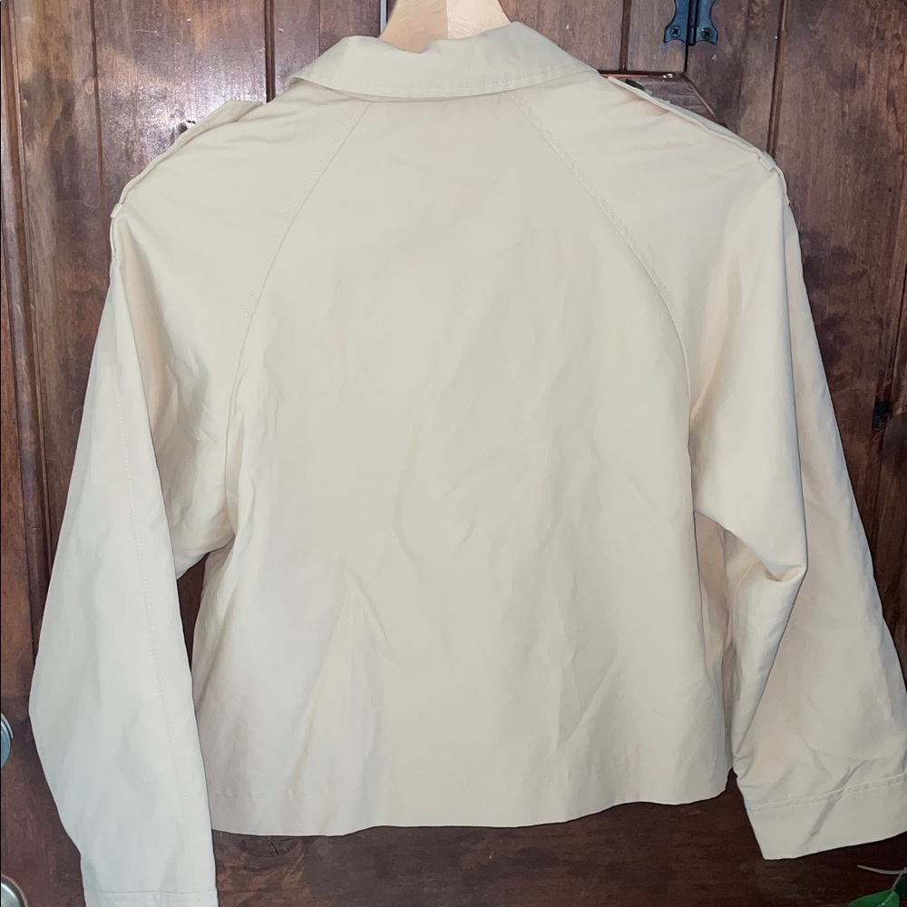 Zara Women's Tan Double-Breasted Trench Coat - Picture 7 of 10